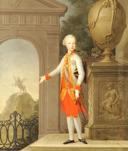 Portrait ofArchduke Maximilian Francis of Austria(1756-1801), son ofMaria Theresa of Austria Oil Painting by Martin Van Meytens