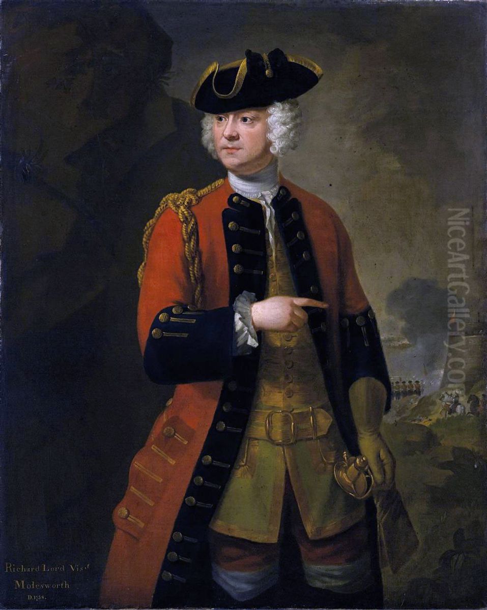 Portrait of Lord Molesworth Oil Painting by Unidentified painter
