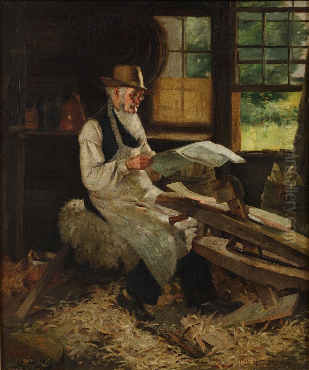 An Idle Moment Oil Painting by Benjamin West Clinedinst