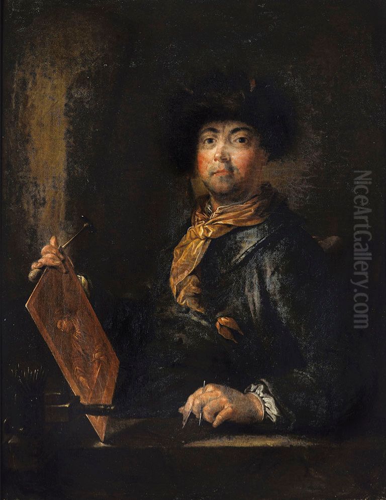 Presumed Self-portrait Oil Painting by Francois Eisen