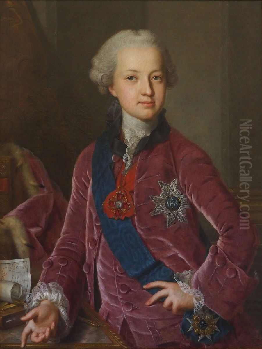 Bildnis Wilhelm August von Holstein-Gottorf. Oil Painting by Jakob Emanuel Handmann