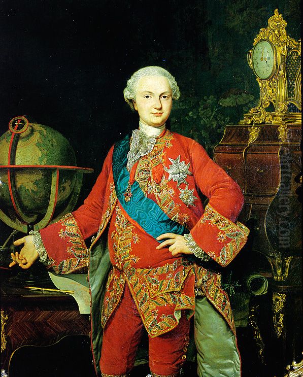 Portrait of Ferdinando I of Parma (1751-1802) Oil Painting by Pietro Melchiorre Ferrari