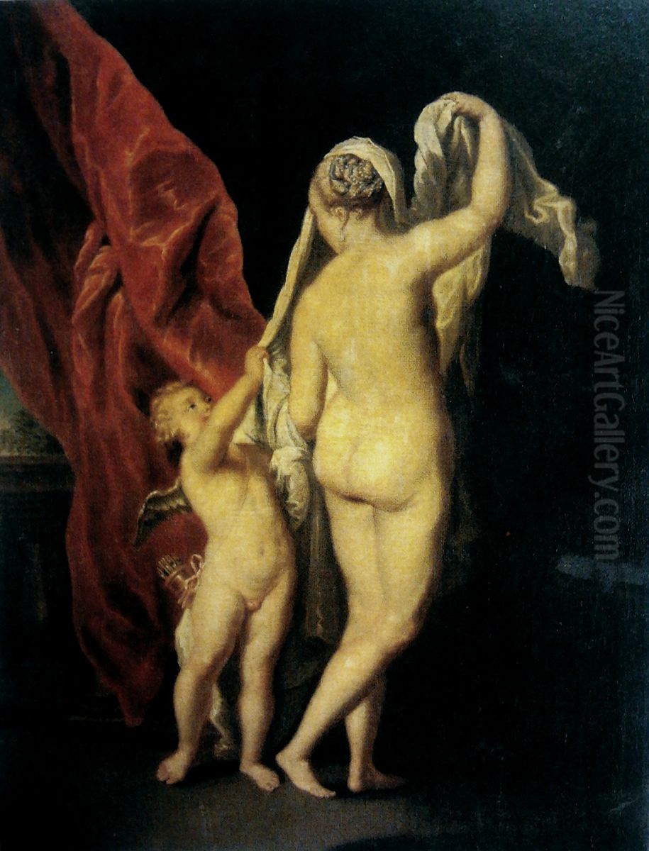 Venus and Cupid. Oil Painting by Anton Raphael Mengs
