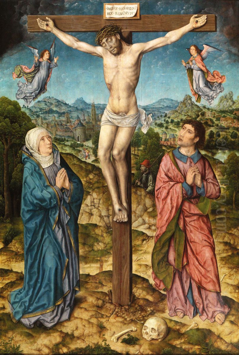 The Crucifixion Oil Painting by Aelbrecht Bouts