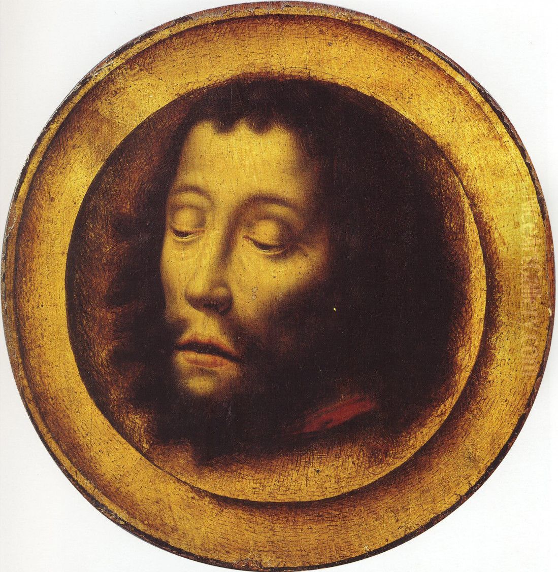 The Head of St John the Baptist Oil Painting by Aelbrecht Bouts