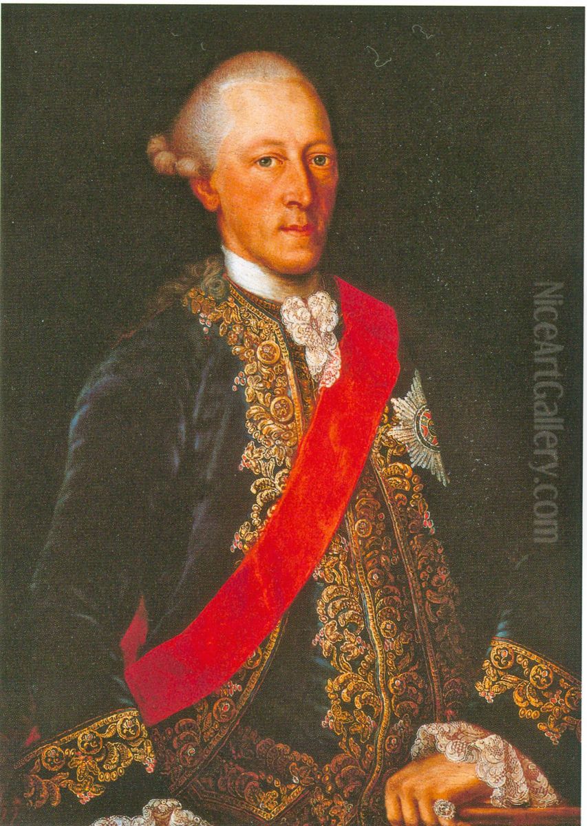 Portrait ofFranz Xaver von Montfort(1722-1780) Oil Painting by Unidentified painter