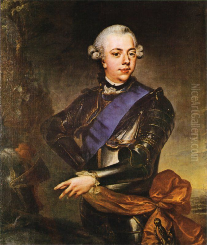 State Portrait ofWilliam V, Prince of Orange(1748-1806). Oil Painting by Johann Georg Ziesenis