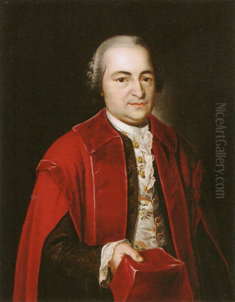 Heinrich Friedrich Delius(1720-1791) Oil Painting by Johann Eberhard Ihle