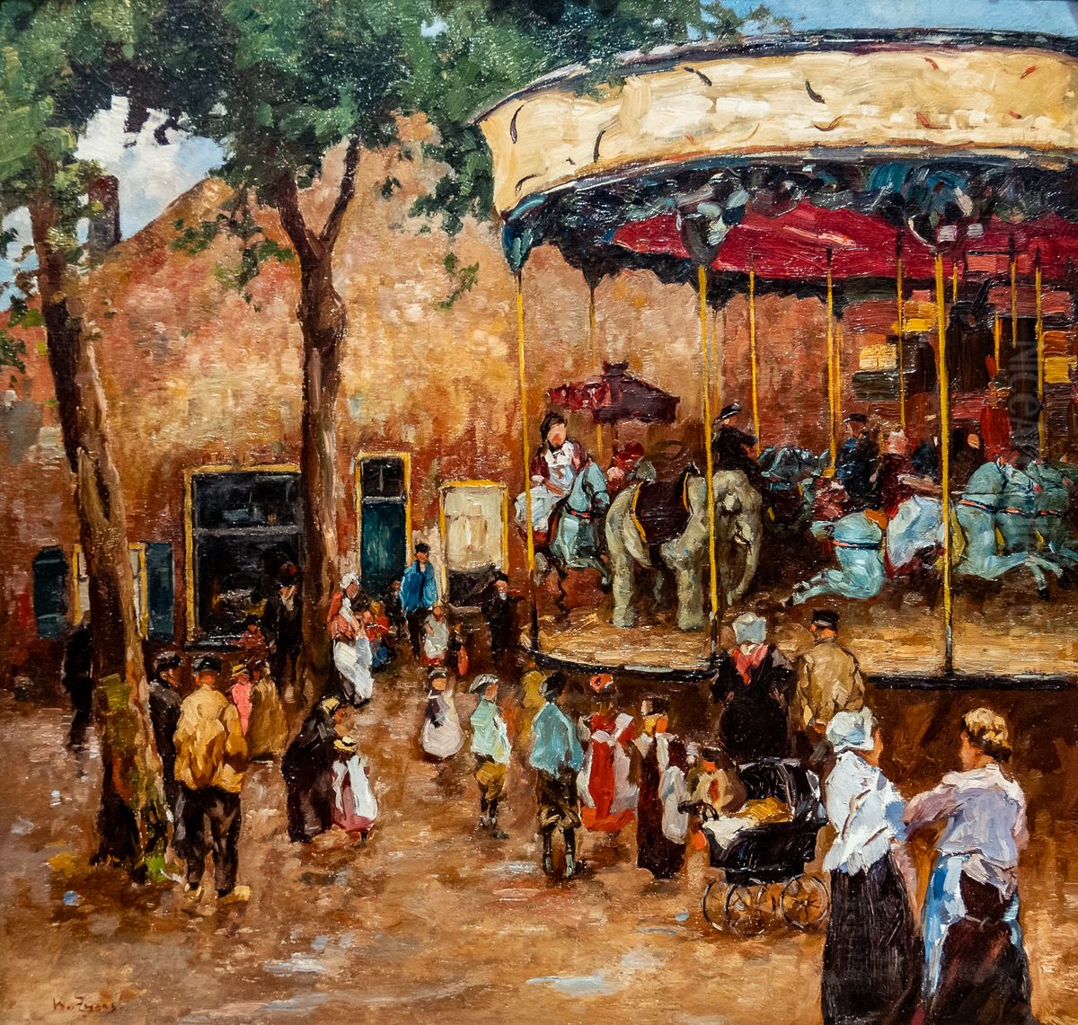 Karusell Oil Painting by Willem de Zwart