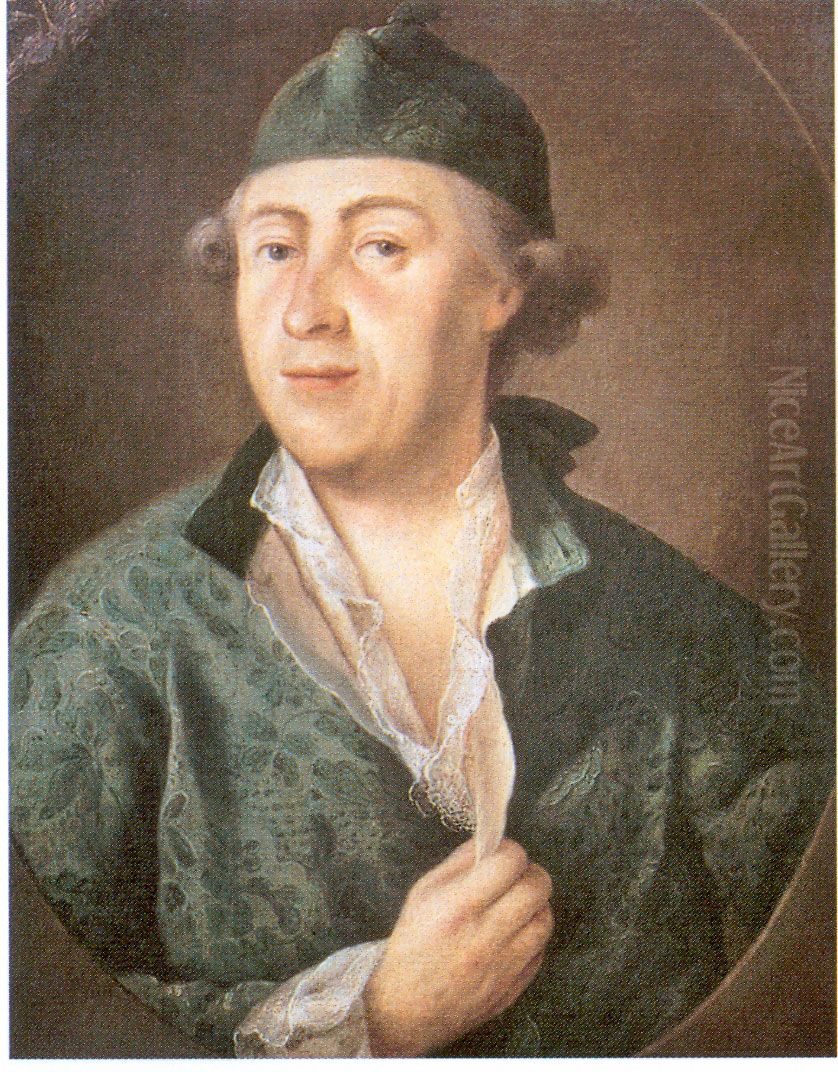 Portrait of Joseph Wenzel von Furstenberg (1728-1783) Oil Painting by Franz Josef Weiss