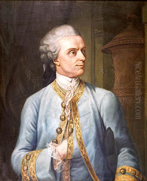 Portrait of Christian Gottlob Heyne (1729-1812) Oil Painting by Johann Heinrich Wilhelm Tischbein I