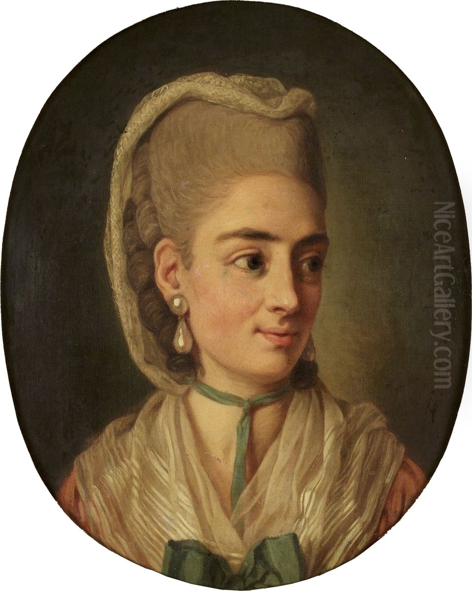 Portrait of an unknown Lady Oil Painting by Per Krafft the Elder