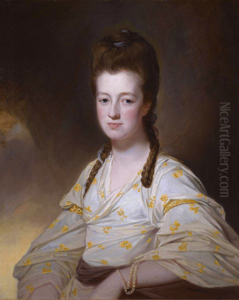 Portrait of Dorothy Cavendish (1750-1794) Oil Painting by George Romney