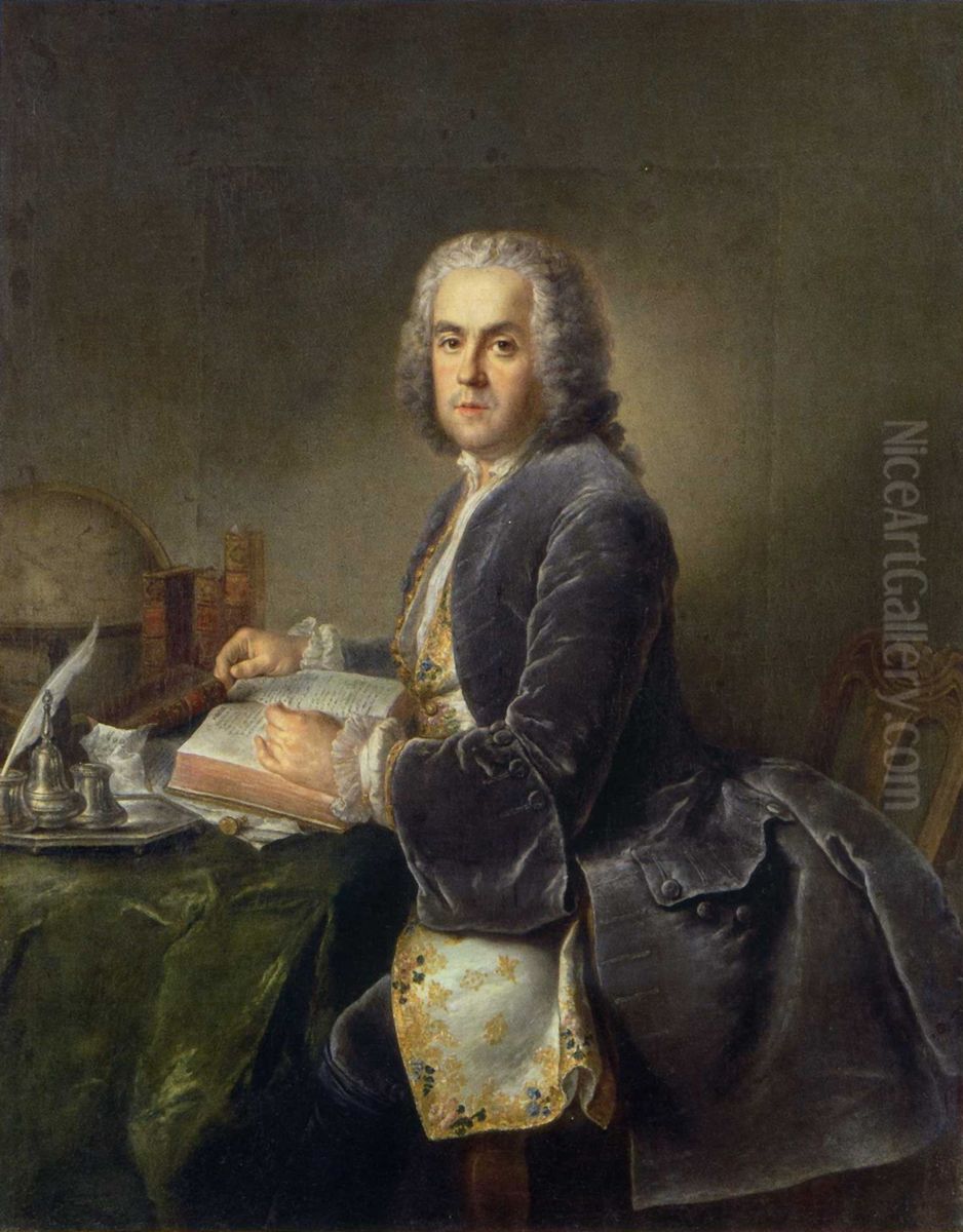 Portret van Charles-Etienne Jordan Oil Painting by Antoine Pesne