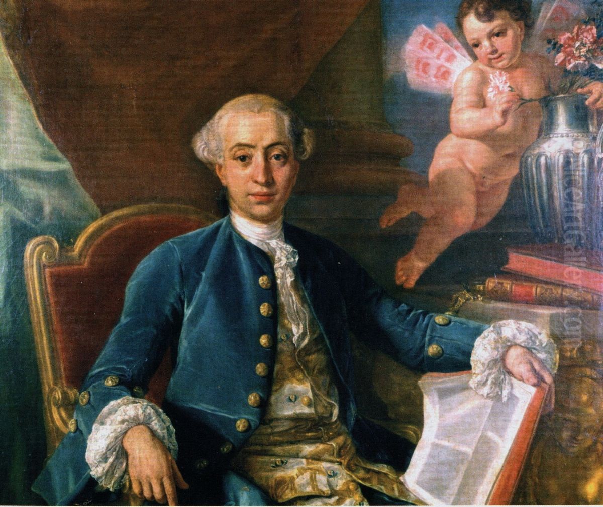 Portrait ofGiacomo Casanova(1725-1798) Oil Painting by Francesco Narici