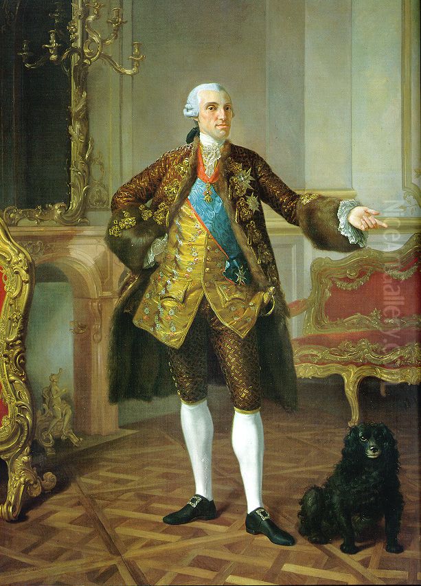 Felipe de Borbon y Farnesio, infante de Espana y duque de Parma Oil Painting by Laurent Pecheux