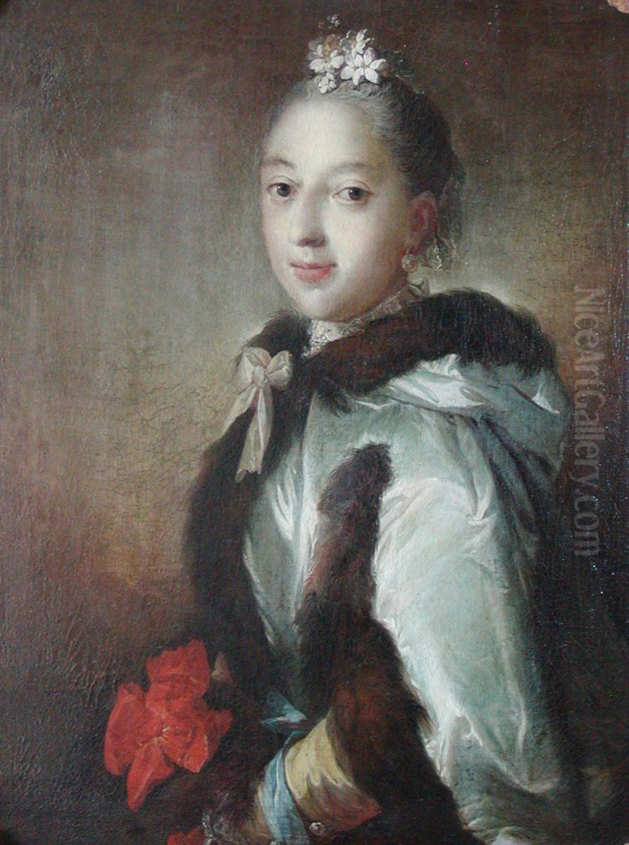 Portrait of Sophie Hedvig Raben (1732-1802), Danish noblewoman, wife of Adam Gottlob Moltke Oil Painting by Carl Gustaf Pilo