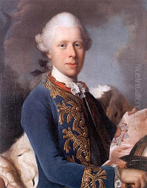 Portrait ofErnest II of Sachsen-Gotha-Altenburg(1745-1804) Oil Painting by unknown