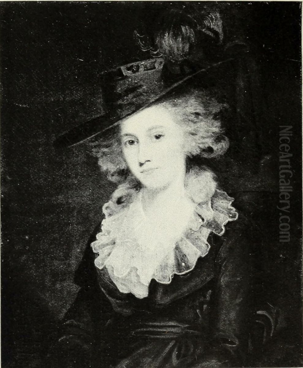 Portrait of Mrs. Angerstein Oil Painting by John Hoppner