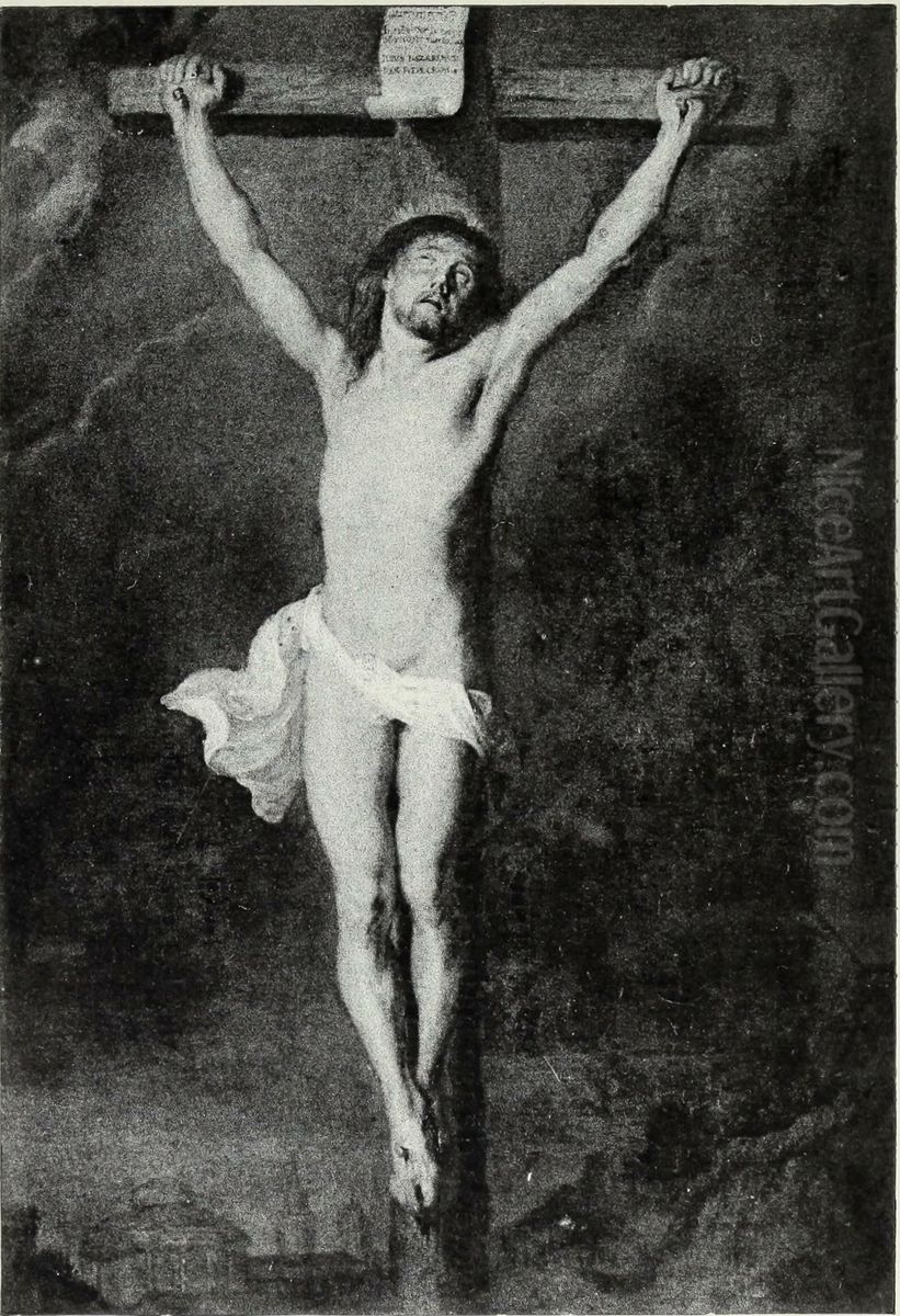 Christ on the Cross during the Eclipse Oil Painting by (studio of) Rubens, Peter Paul