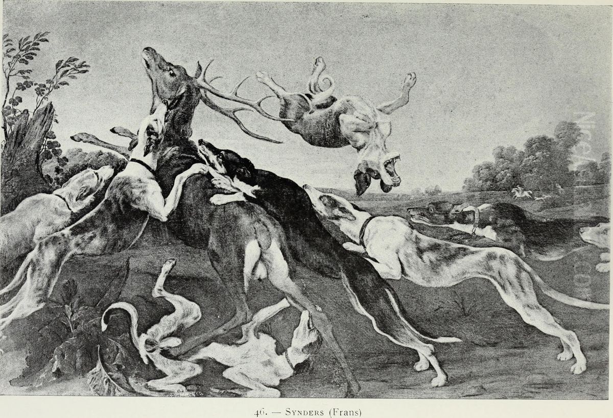 Stag Hunt Oil Painting by Frans Snyders