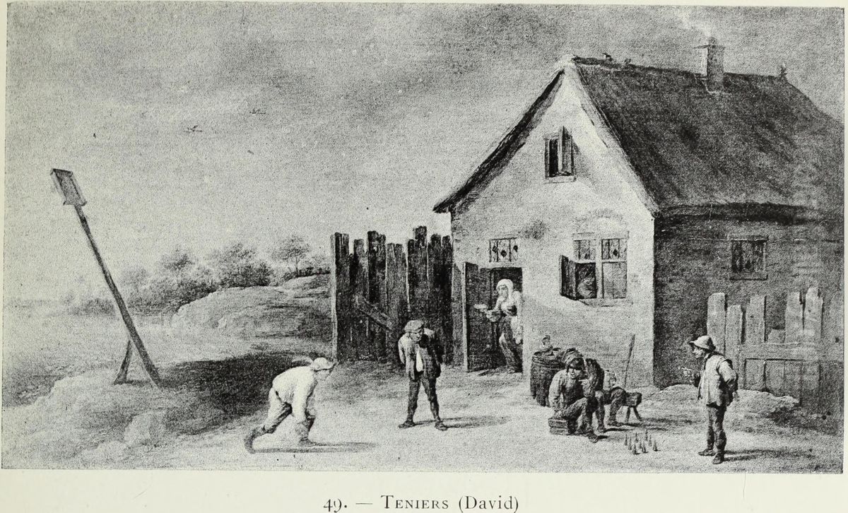 The Skittle ground Oil Painting by David Teniers the Younger