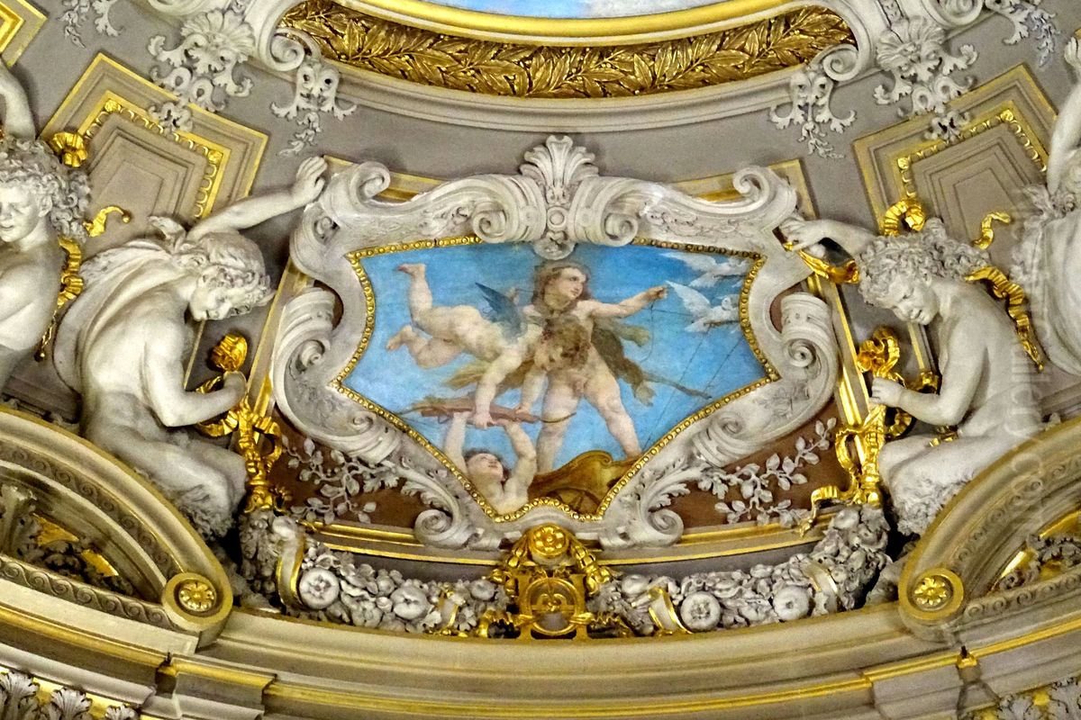 Amours portant les attributs de Venus Oil Painting by Paul-Jacques-Aime Baudry