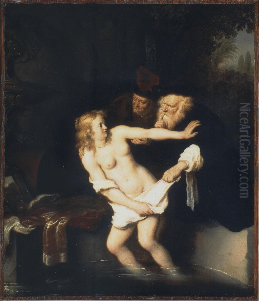 Susanna and the Elders Oil Painting by Salomon Koninck