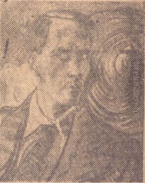 Autoportret, z lustrem w tle Oil Painting by Stanislaw Ignacy Witkiewicz (Witkacy)