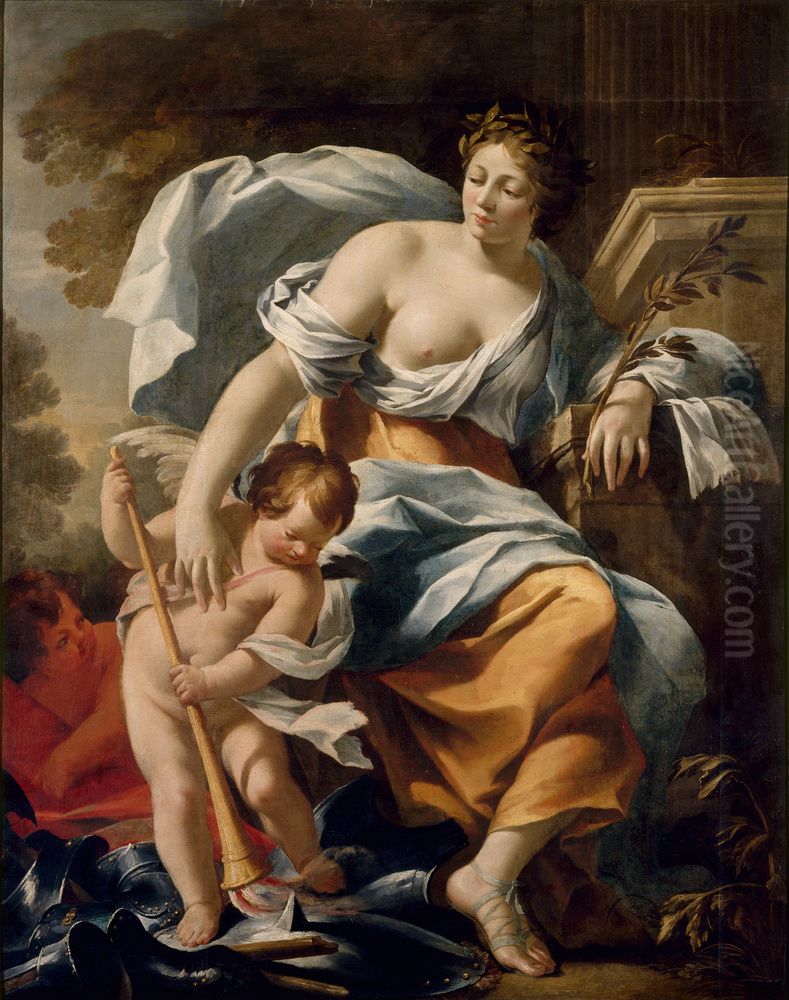La Paix Oil Painting by Simon Vouet