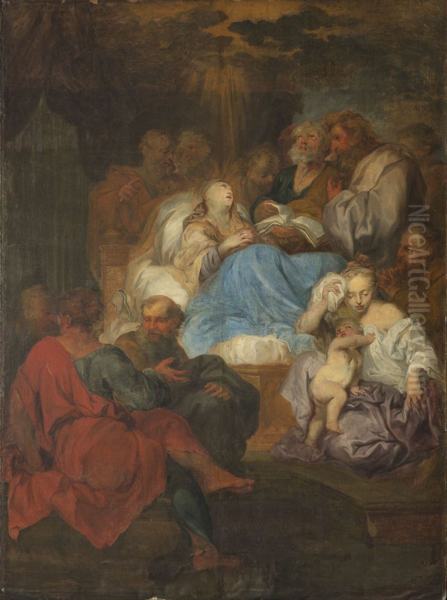Death of the Virgin Oil Painting by Lodewijk de Deyster