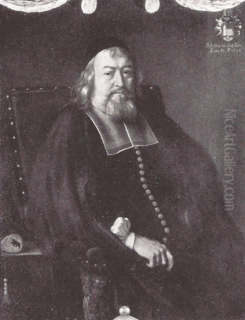 Johann Anton Kirchberger (1627-1696), Schultheiss von Bern. Oil Painting by Johannes Dunz