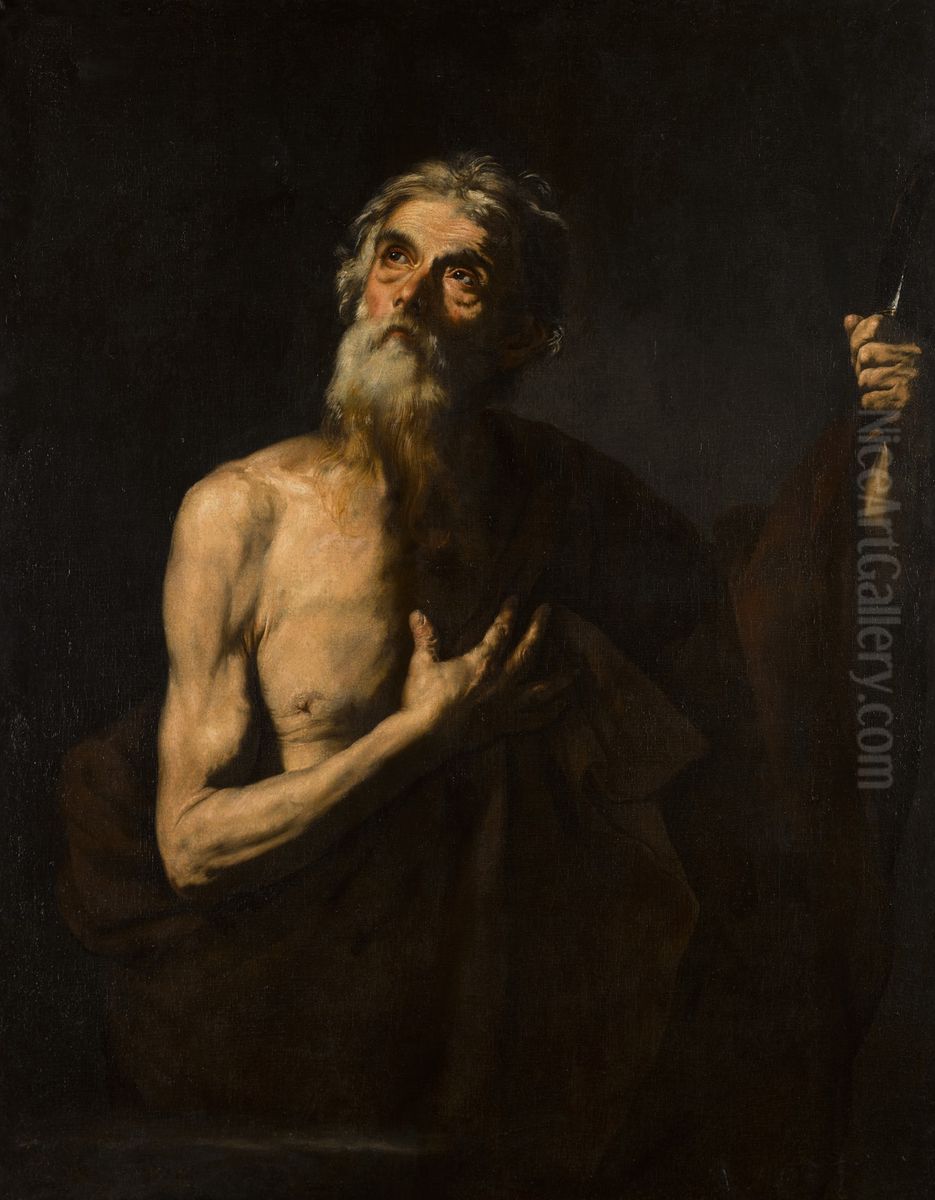 Saint Bartholomew Oil Painting by Jusepe de Ribera