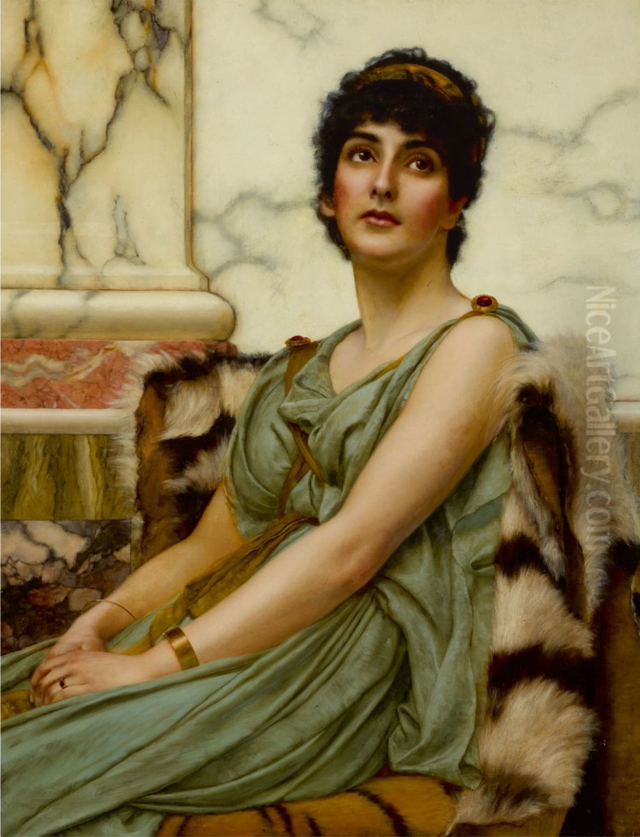 A Classical Beauty Oil Painting by John William Godward