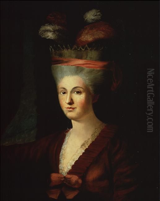 Portrait of Nannerl Mozart (1751-1829) Oil Painting by Unidentified painter