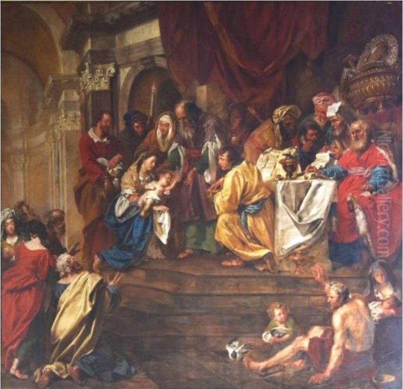 Presentation of Jesus Christ at the Temple Oil Painting by Willem Jacob Herreyns
