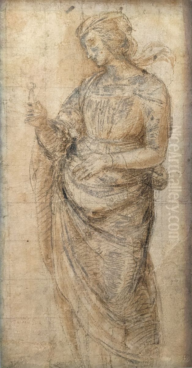 Sainte Catherine d'Alexandrie Oil Painting by Raphael