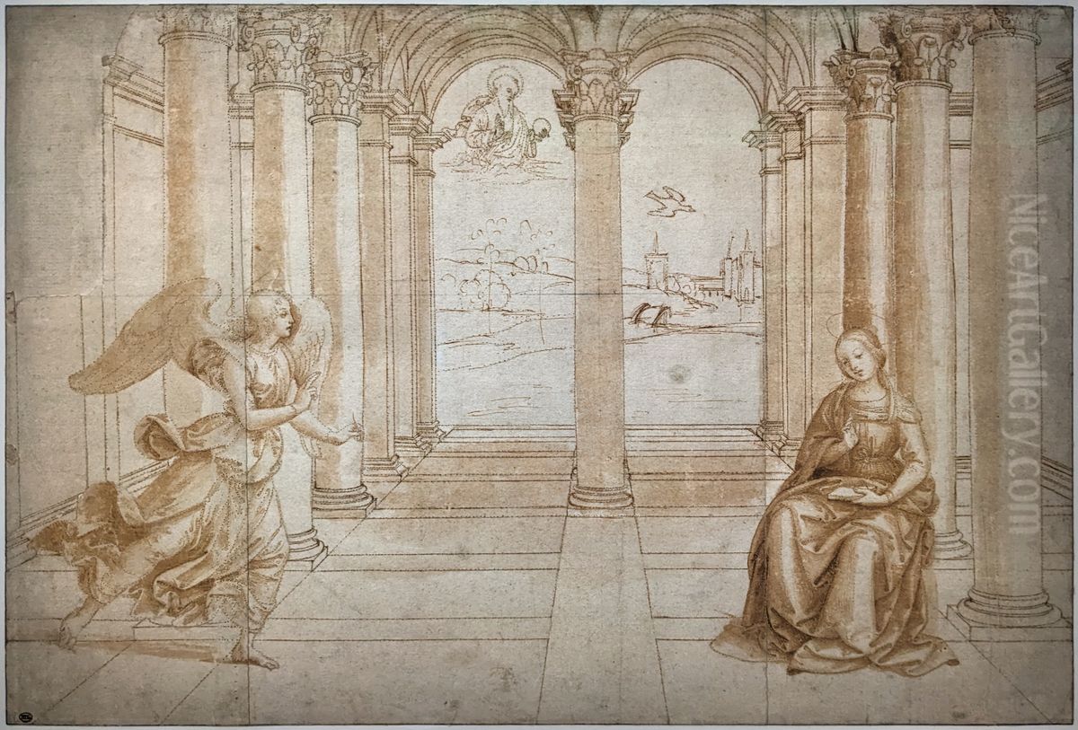 L'Annonciation Oil Painting by Raphael