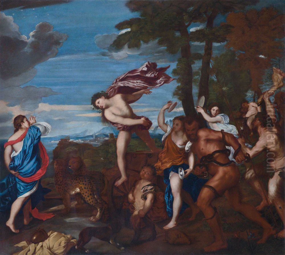 Bacchus and Ariadne Oil Painting by Pietro da Cortona