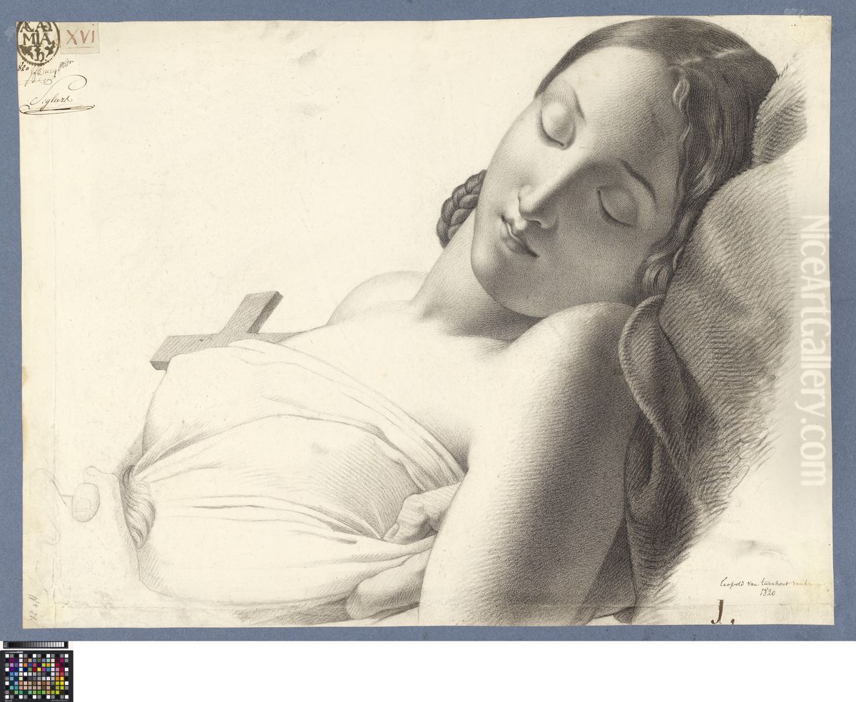 the entombment of Atala Oil Painting by Leopold van Turnhout