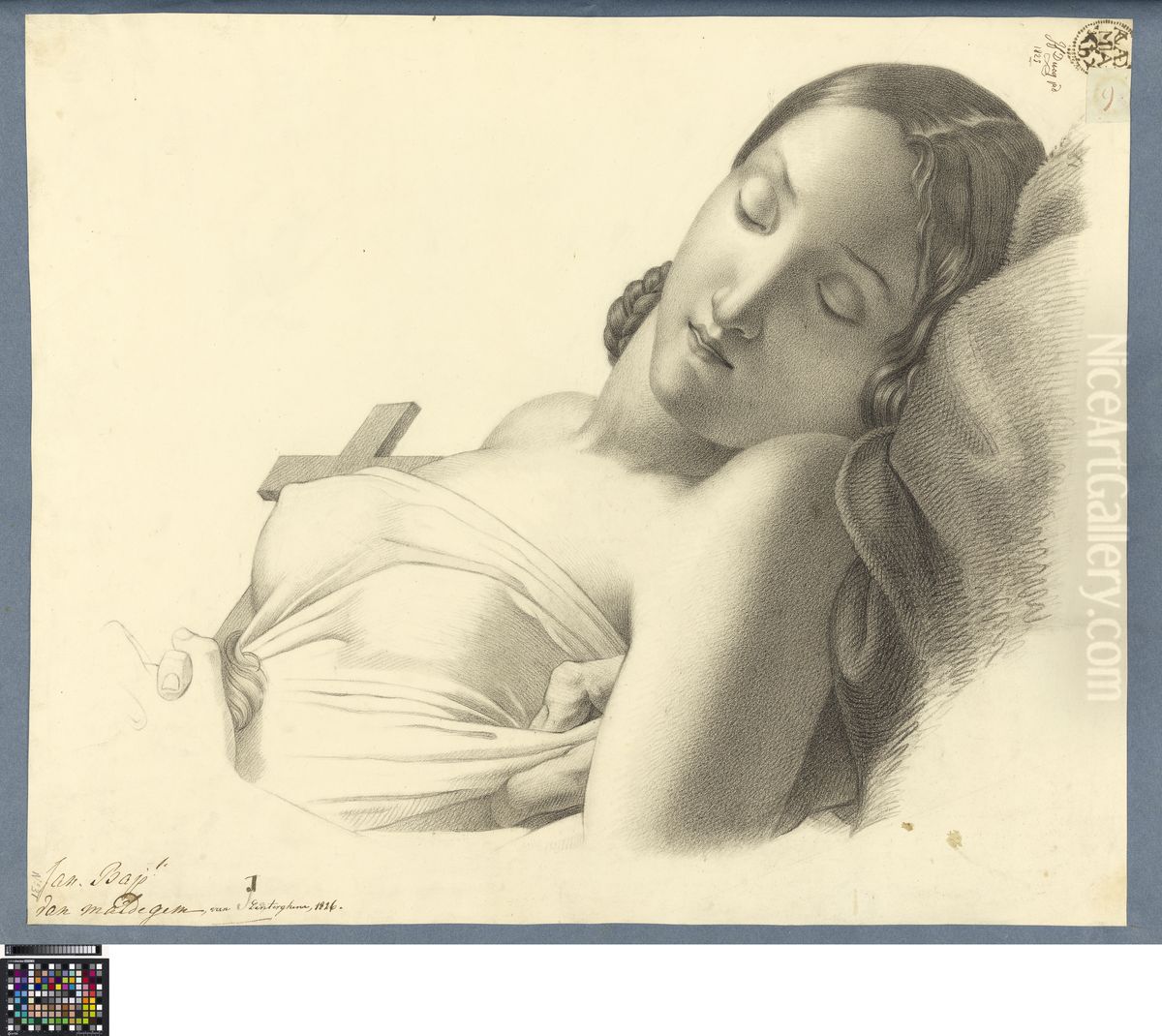 the entombment of Atala Oil Painting by Alexis Francois Girard