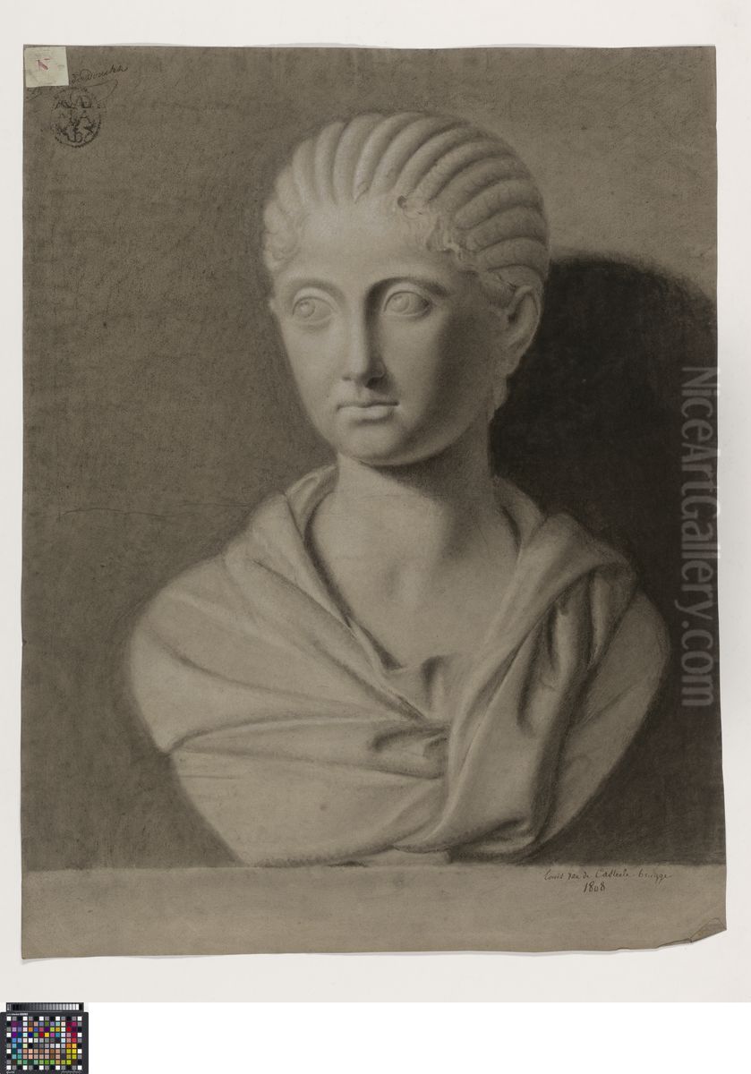 bust of Plautilla Oil Painting by Louis van de Casteele