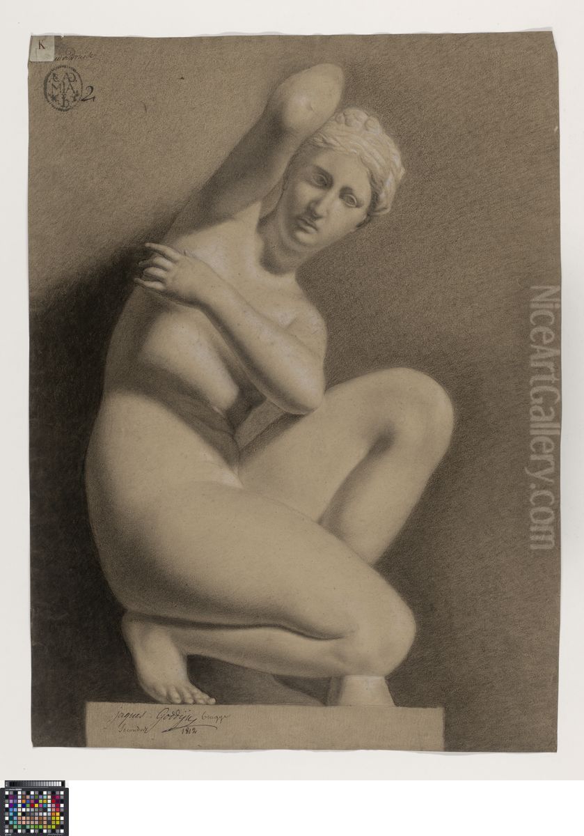 crouching Venus Oil Painting by Jacques Goddyn