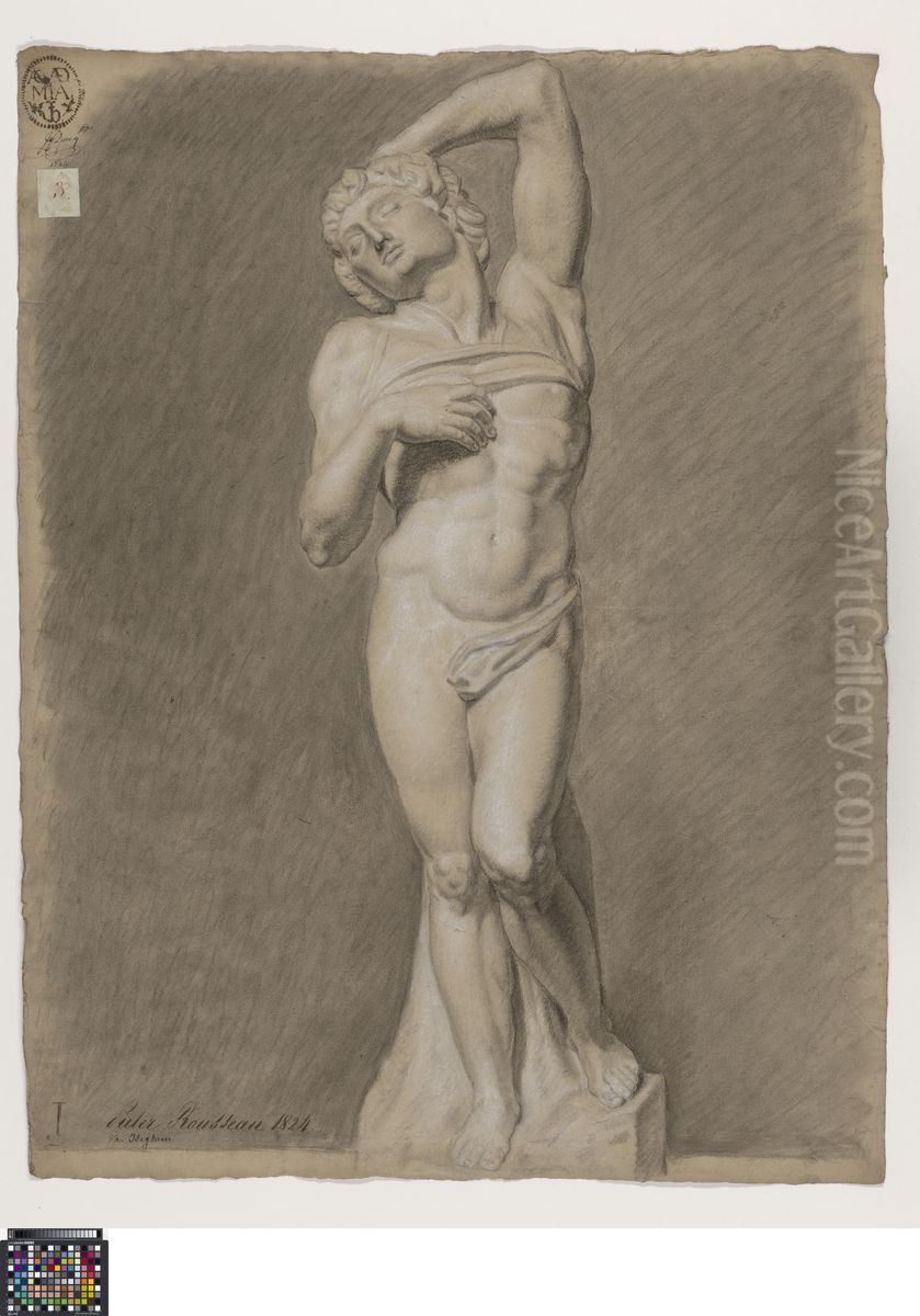 the dying slave Oil Painting by Pierre Rousseau