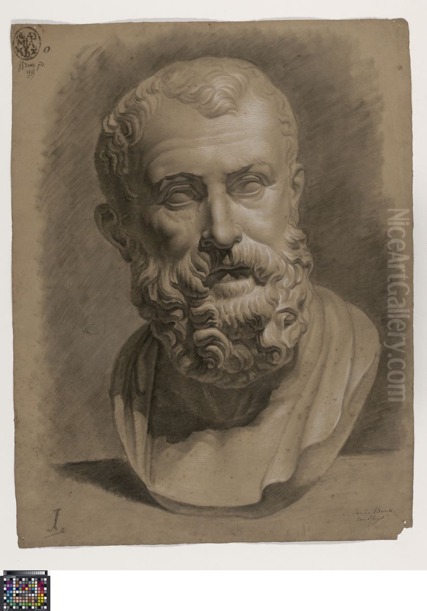 bust of Solon Oil Painting by Johannes du Burck