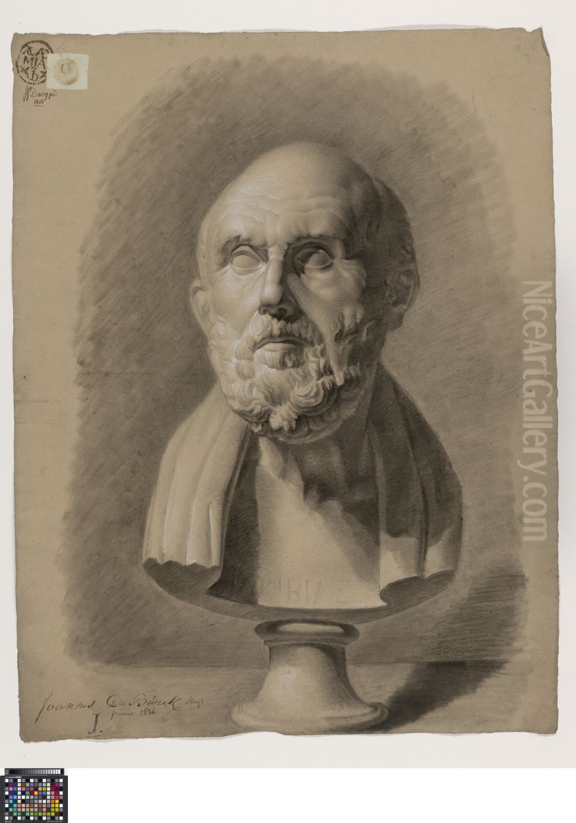 bust of Chrysippus Oil Painting by Johannes du Burck