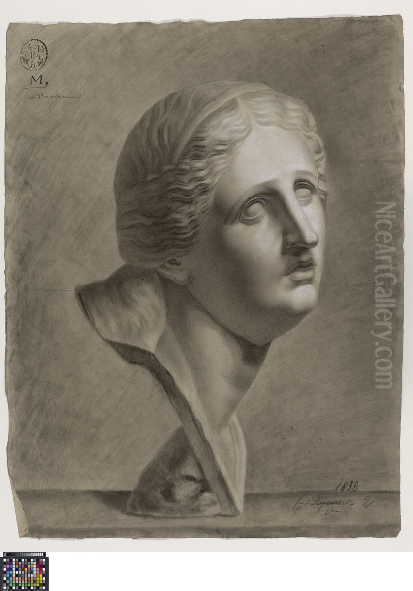 bust of Niobe Oil Painting by Charles Recour