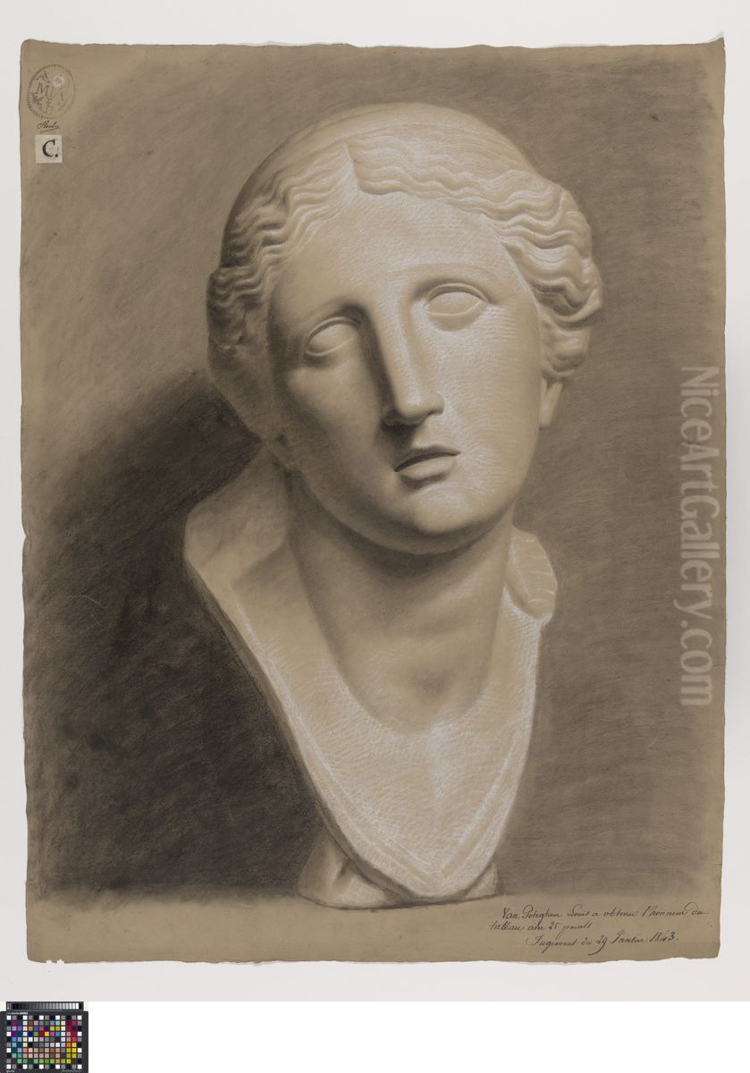 bust of Niobe Oil Painting by Louis-Joseph van Peteghem