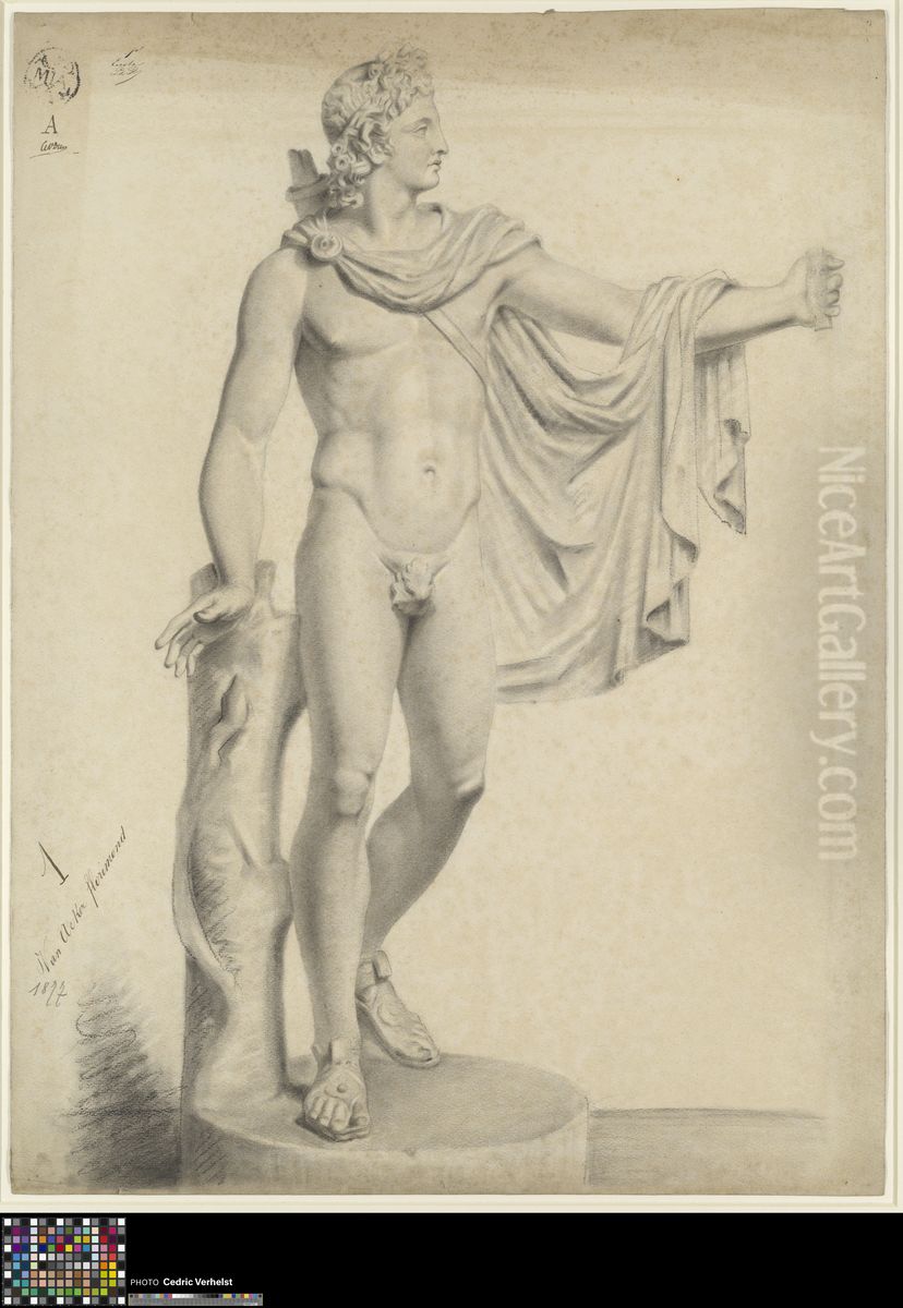 Apollo Belvedere Oil Painting by Florimond Van Acker