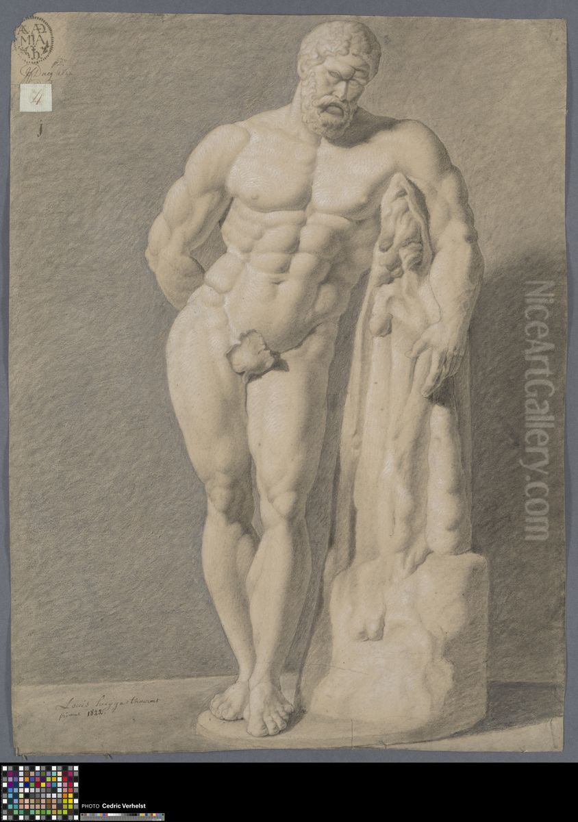 Farnese Hercules Oil Painting by Louis Huyghe
